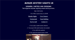 Desktop Screenshot of murder-mystery-nights.co.uk